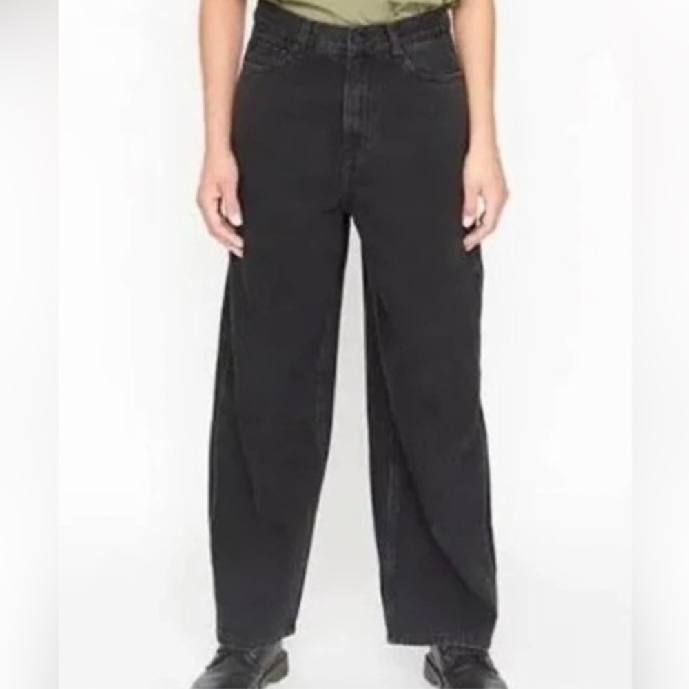 FREE PEOPLE x SANDRINE ROSE WIDE LEG BLACK PANT NWT SZ 26
